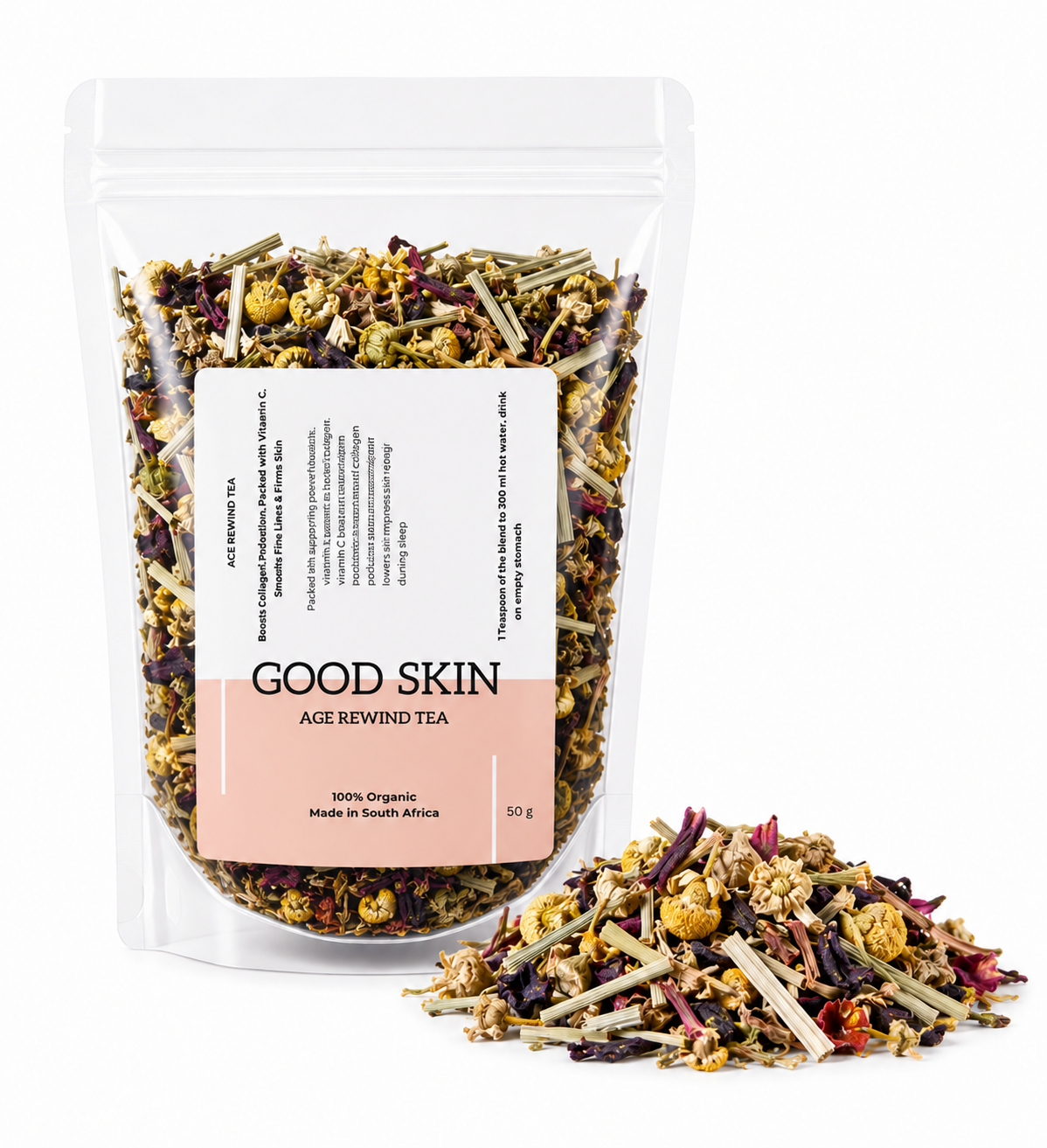 Good Skin RSA Wellness Ritual Age Rewind Tea packaging